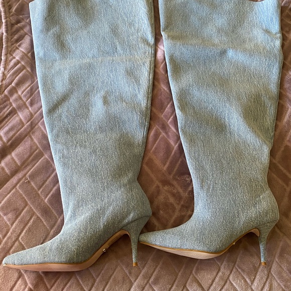 Azalea Wang Amby- Denim Boot - Picture 8 of 9